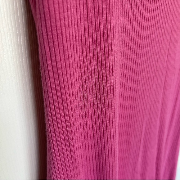 NEW Skatie Amelia Ribbed Twist Cutout Midi Tank Dress Pink Size Large NWT - Picture 7 of 12